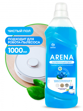 Средство для пола с полирующим эффек. водная лилия 1л Arena (1уп-8шт) 125184