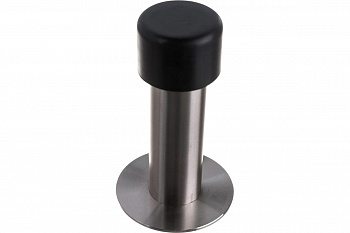 Ограничитель дверной Apecs 85мм DS-0009-INOX черный
