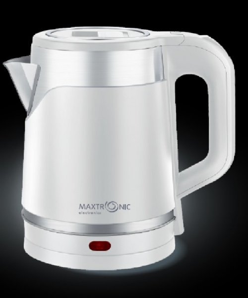 Чайник нерж. 1500Вт 2л белый MAXTRONIC MAX-509