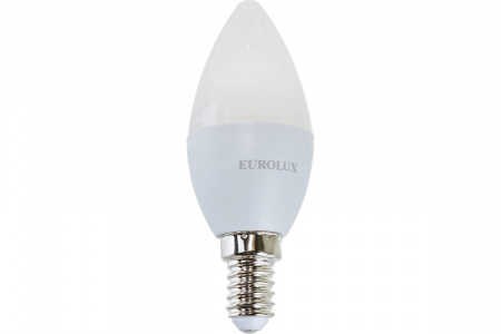 Лампа с/д Е14  6,0W 4000К LL-E-C37 свеча Eurolux 76/2/4