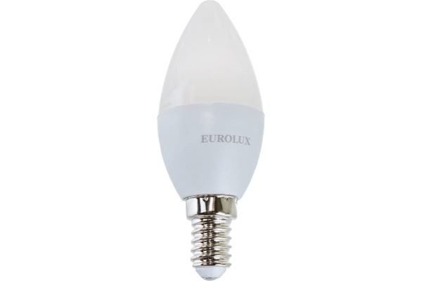 Лампа с/д Е14  6,0W 2700К LL-E-C37 свеча Eurolux 76/2/2