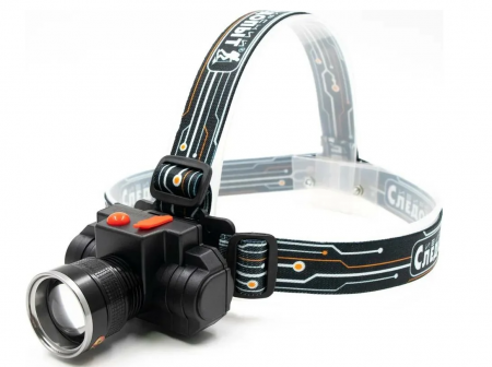Фонарь Сибирский Следопыт-Импульс налобный 1LED аккум.220В  USB PF-PFL-HL41