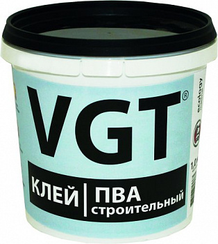 Клей ПВА строительный 1кг ВГТ (1уп-6шт) 18632