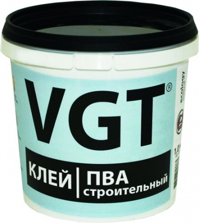 Клей ПВА строительный 1кг ВГТ (1уп-6шт) 18632