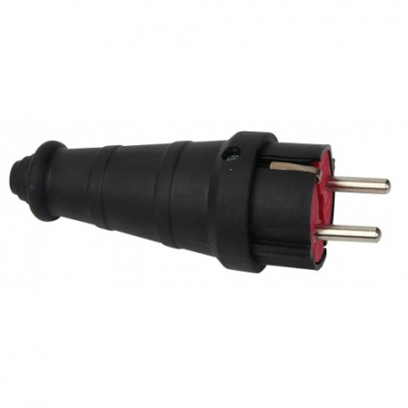 Вилка штепс.прямая каучук с зазем.1ф 16А 250В IP44 FAR/Ne-ad 37110048/622366/210420/AY-KA 210511