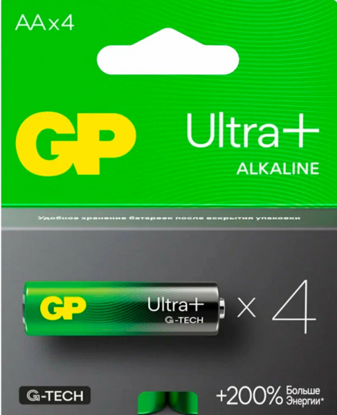 Эл.питания LR 06 АА Alkaline Ultra GP G-Tech BL4 908939