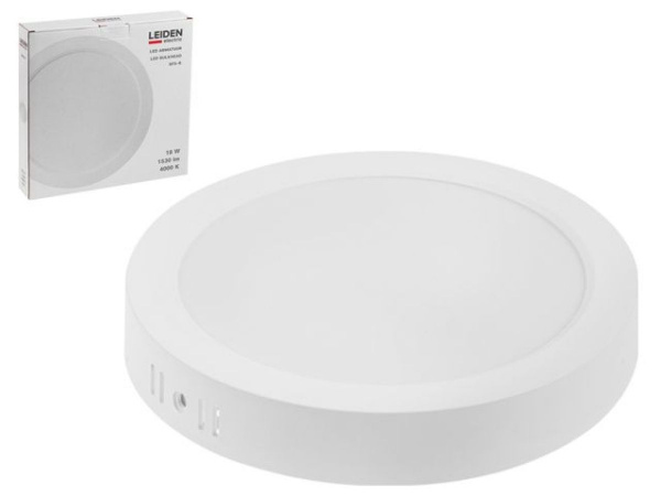 Светильник светодиодный накл круг 18 Вт 4000К, IP44 SFS-R LEIDEN (ф 224 мм) 807010
