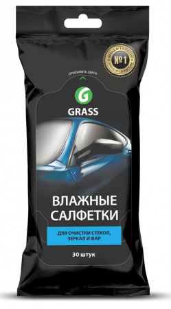 Салфетка влажная для стекол зеркал фар IT-0313 GRASS (1уп-16шт)