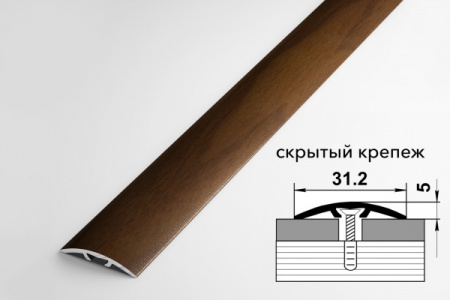 Порог ПС 04-2 0,9м 094 венге 31,2мм